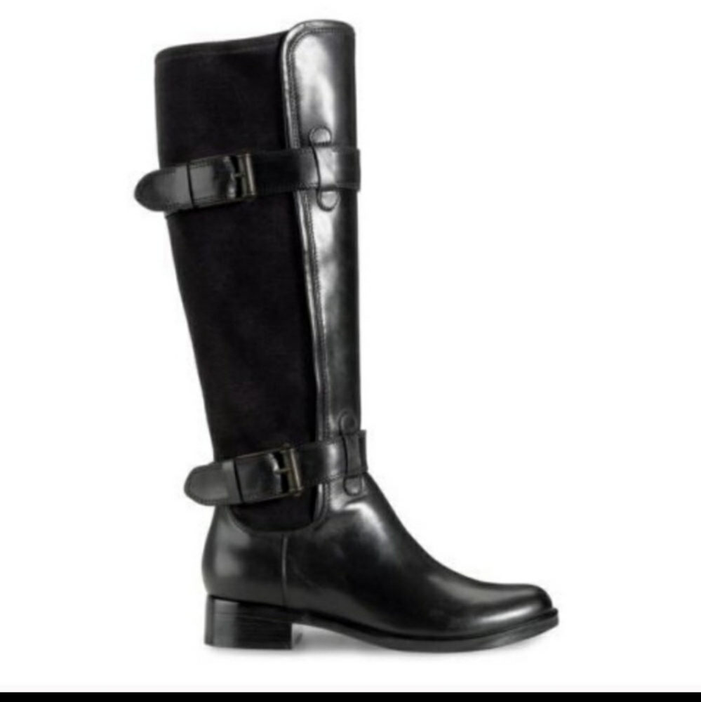 Cole Haan Nike Air Whitley Riding Boots Black Size 11
